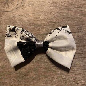 Gray, White and Black Star Wars Hair Bow (Large)